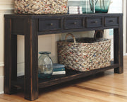 Gavelston - Black - Sofa Table - JaxCo Furniture