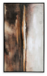 Drewland - Black / Brown / Orange - Wall Art - JaxCo Furniture