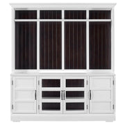 Shoreham - 76" TV Console With Hutch - Effortless White - JaxCo Furniture