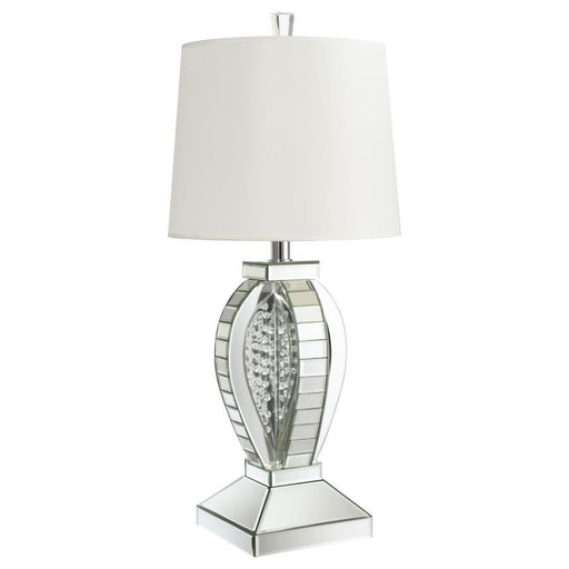 Klein - Empire Mirrored Acrylic Table Lamp - Silver - JaxCo Furniture