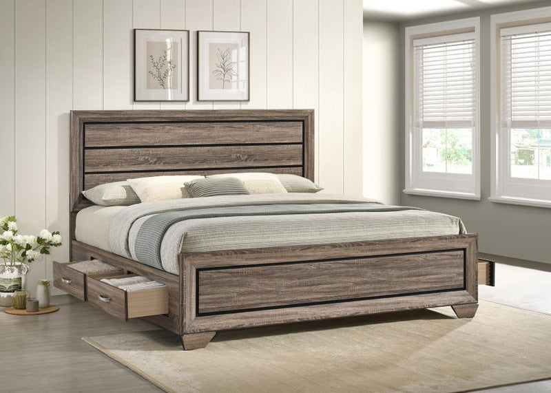 Kauffman - Wood Storage Panel Bed - JaxCo Furniture
