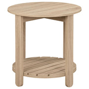 Fowler - 1 Shelf Round Engineered Wood Table - JaxCo Furniture
