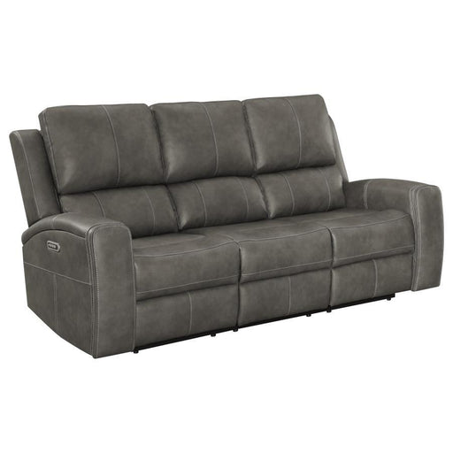 Brickston - Triple Power Reclining Sofa - JaxCo Furniture