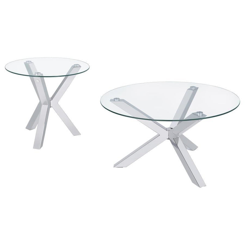 Kenzie - Round Coffee Table Set - JaxCo Furniture