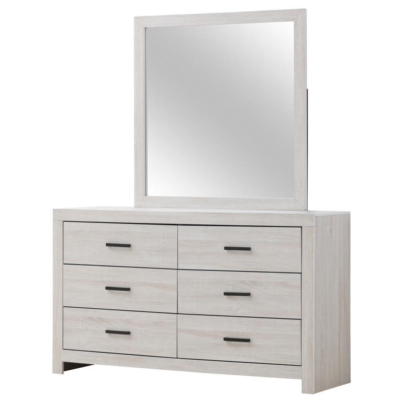 Brantford - 6-Drawer Dresser With Mirror - JaxCo Furniture