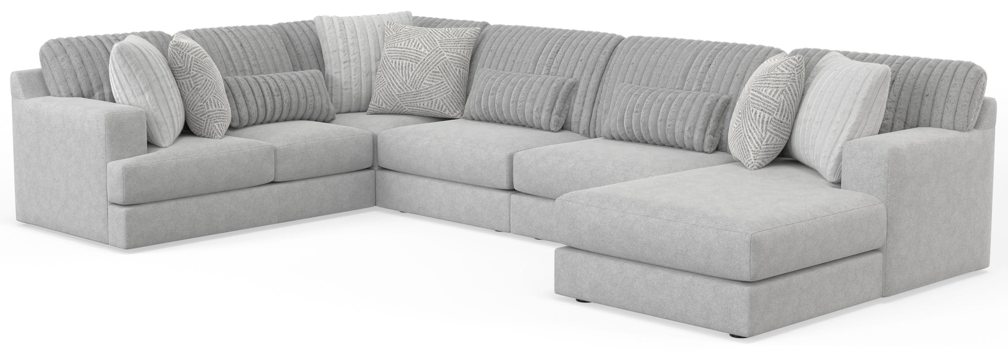 Logan - Sectional With Comfort Coil Seating And Included Accent Pillows - JaxCo Furniture