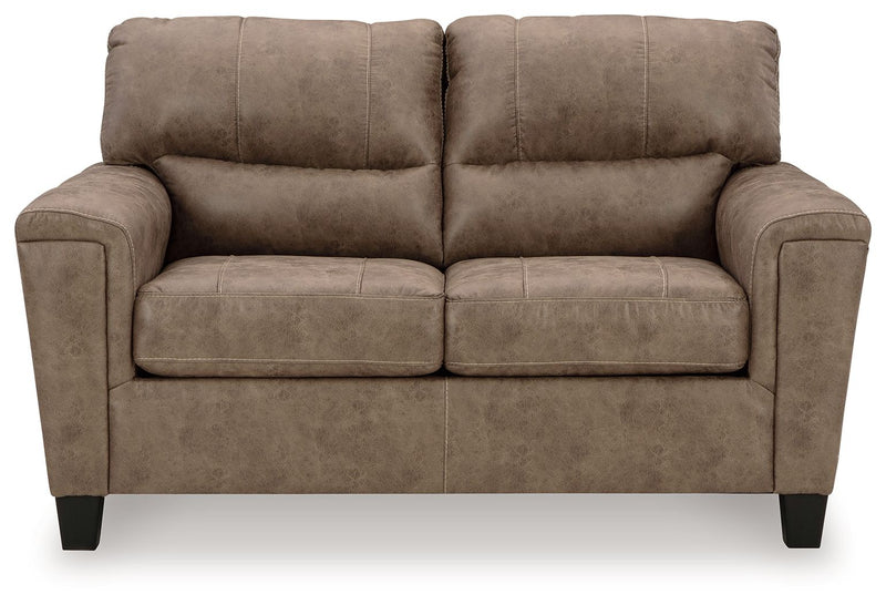 Navi - Fossil - Loveseat - JaxCo Furniture