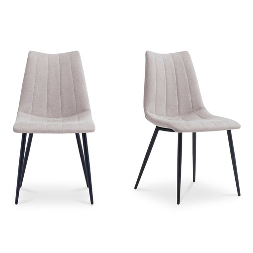 Alibi - Dining Chair (Set of 2) - Beige - JaxCo Furniture