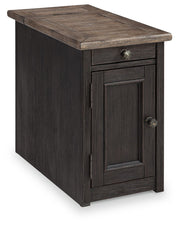 Tyler - Grayish Brown / Black - Chair Side End Table - JaxCo Furniture