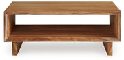 Dressonni - Brown - Rectangular Cocktail Table - JaxCo Furniture