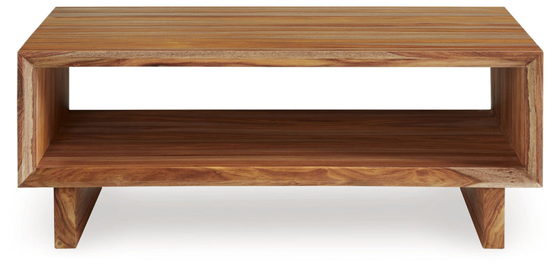 Dressonni - Brown - Rectangular Cocktail Table - JaxCo Furniture