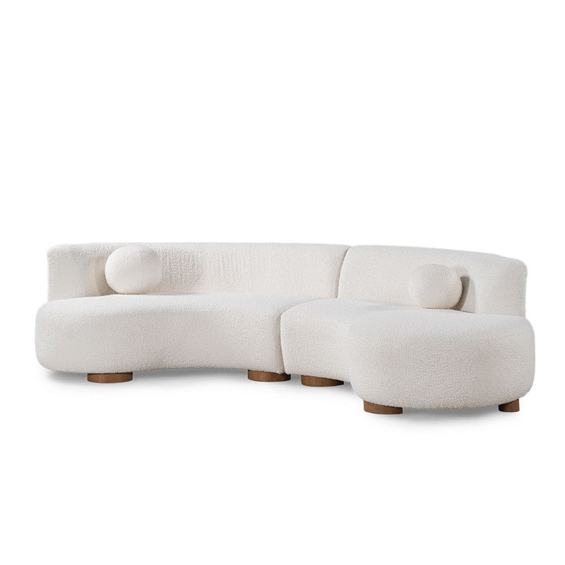 Octavia - Sectional - Ivory - JaxCo Furniture