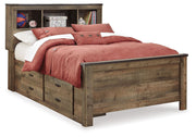 Trinell - Bookcase Storage Bed - JaxCo Furniture