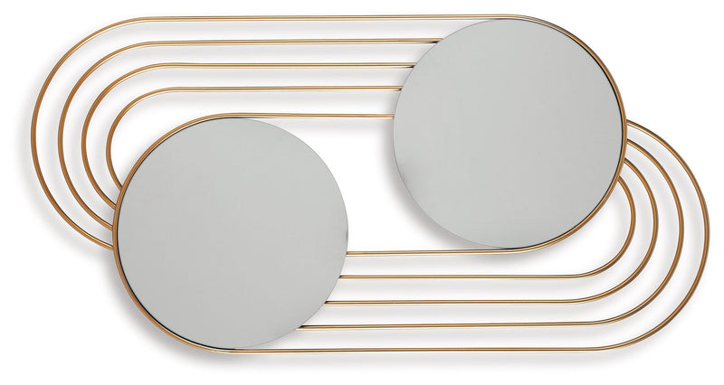 Warrenley - Gold Finish - Accent Mirror - JaxCo Furniture