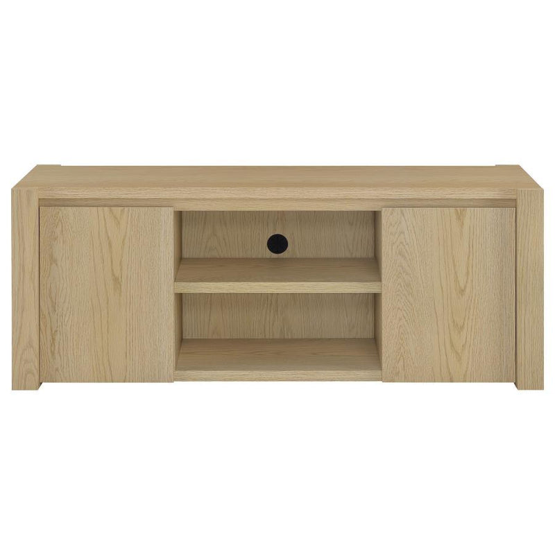 Laurelton - 60" 2-Door TV Stand Media Console - Light Oak - JaxCo Furniture