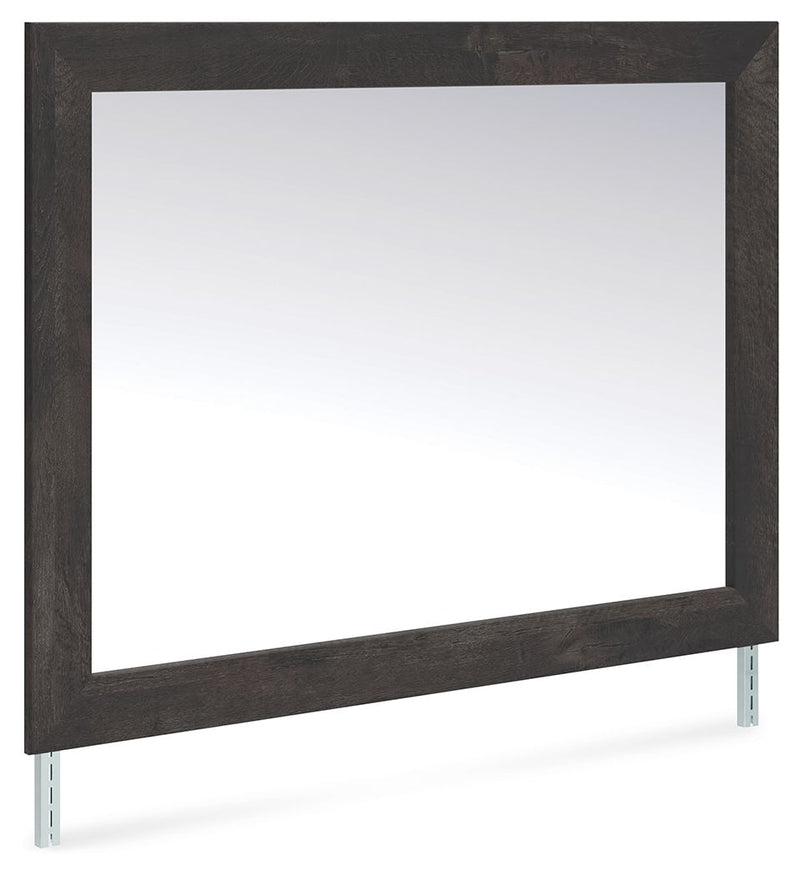 Hollivern - Dark Gray - Bedroom Mirror - JaxCo Furniture