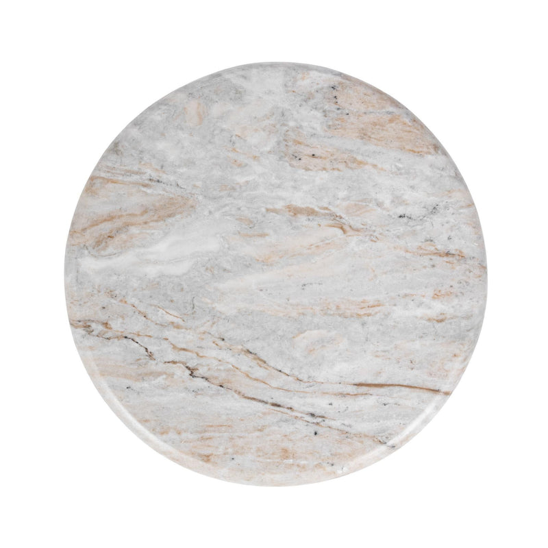 Huxley - Marble Round Accent Table - JaxCo Furniture