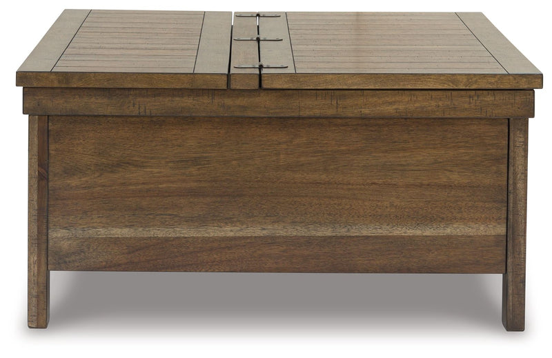 Moriville - Grayish Brown - Lift Top Cocktail Table - JaxCo Furniture