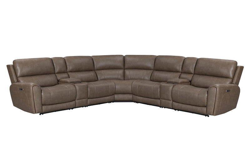 Hancock - Zero Gravity Power Reclining Sectional With Power Adjustable Headrests - JaxCo Furniture