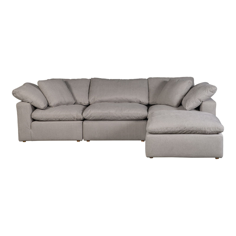 Terra - Livesmart Fabric Condo Lounge Modular Sectional - Light Gray - JaxCo Furniture