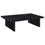 Max - Rectangular Engineered Laminate Coffee Table - Black - JaxCo Furniture