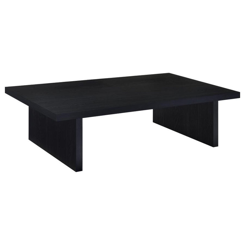 Max - Rectangular Engineered Laminate Coffee Table - Black - JaxCo Furniture