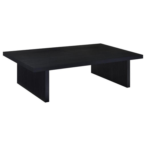 Max - Rectangular Engineered Laminate Coffee Table - Black - JaxCo Furniture