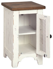 Wystfield - White / Brown - Chair Side End Table - JaxCo Furniture