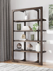 Breckington - Dark Brown - Bookcase - JaxCo Furniture