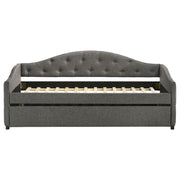 Sadie - Upholstered Daybed With Trundle - JaxCo Furniture
