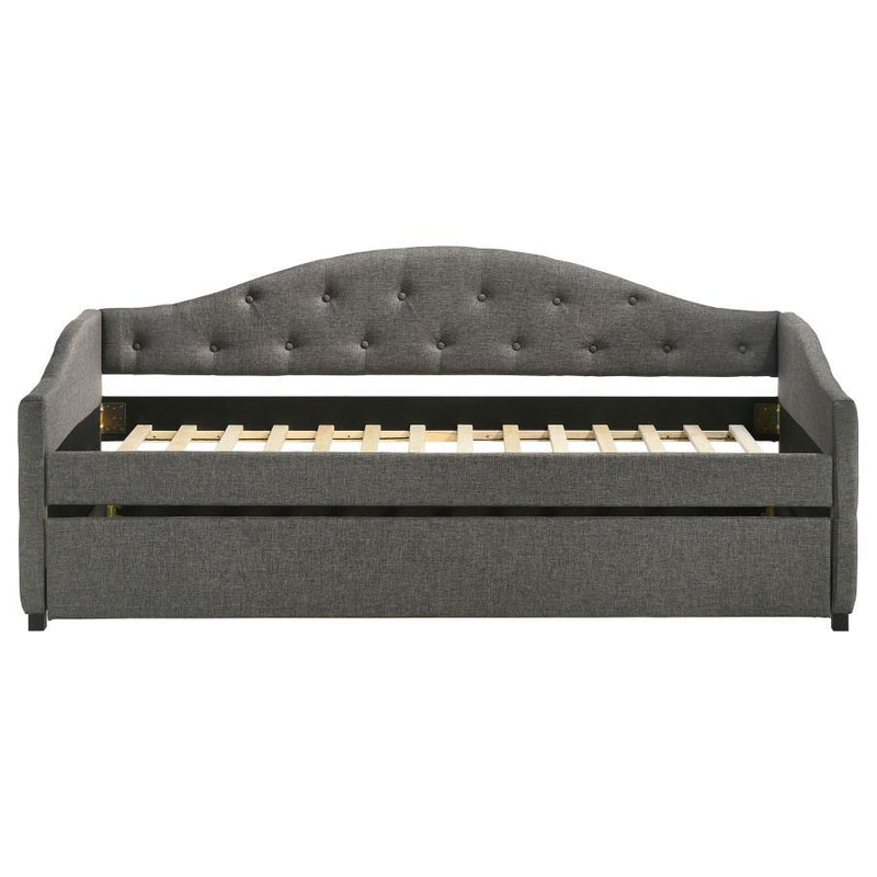 Sadie - Upholstered Daybed With Trundle - JaxCo Furniture