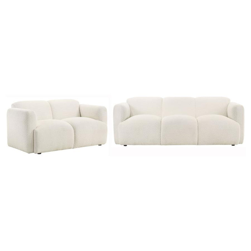 Dorset - Upholstered Round Track Arm Sofa Set - JaxCo Furniture