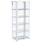 Aero - 5-Shelf Display Curio Cabinet With Led Lighting - JaxCo Furniture