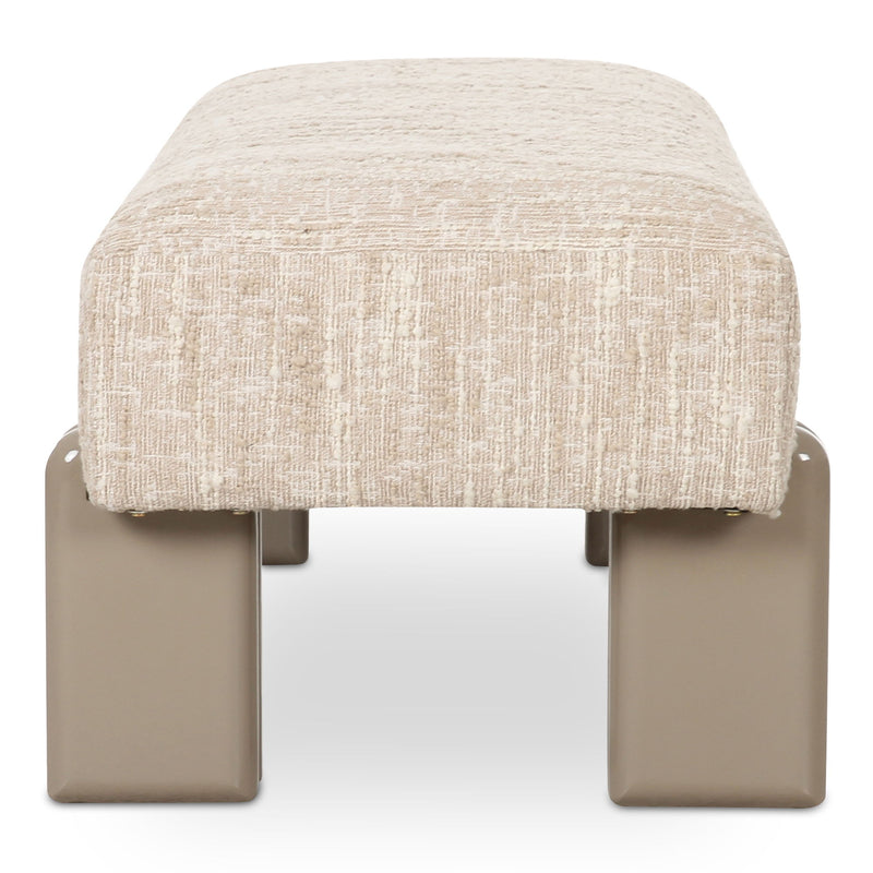 Priya - Bench - Off White - JaxCo Furniture