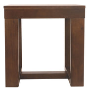 Watson - Dark Brown - Square End Table - JaxCo Furniture
