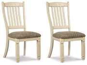 Bolanburg - Brown / Beige - Dining UPH Side Chair (Set of 2) - Rake Back - JaxCo Furniture