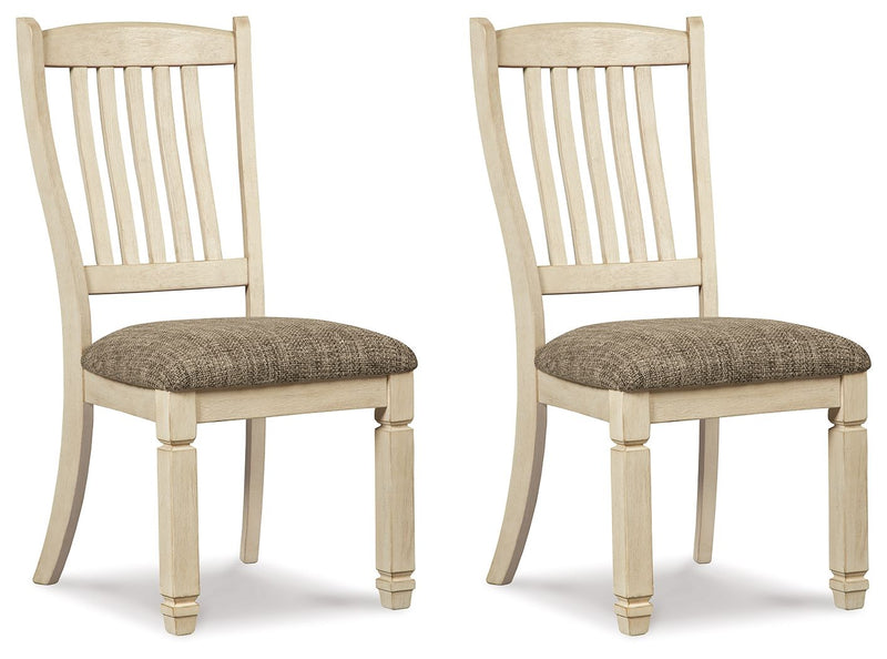 Bolanburg - Brown / Beige - Dining UPH Side Chair (Set of 2) - Rake Back - JaxCo Furniture