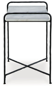 Ashber - White / Black - Accent Table - JaxCo Furniture