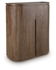 Landermont - Medium Brown - Bar Cabinet - JaxCo Furniture