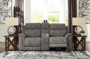 Next-Gen Durapella - Reclining Power Loveseat With Console - JaxCo Furniture