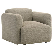 Dorset - Fabric Upholstered Round Track Arm Accent Chair - JaxCo Furniture