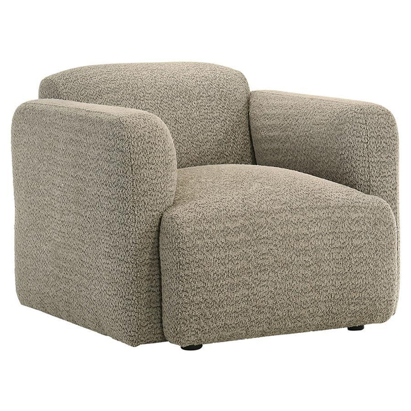 Dorset - Fabric Upholstered Round Track Arm Accent Chair - JaxCo Furniture