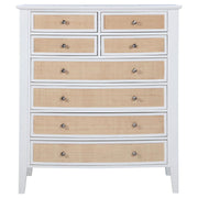 Bexhill - 8-Drawer Chest Of Drawers - White - JaxCo Furniture