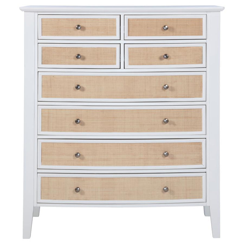 Bexhill - 8-Drawer Chest Of Drawers - White - JaxCo Furniture