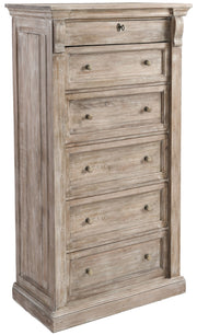 Adelaide - 6 Drawer Chest - Natural White Wash - JaxCo Furniture