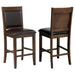 Dewey - Upholstered Counter Chair (Set of 2) - Walnut - JaxCo Furniture