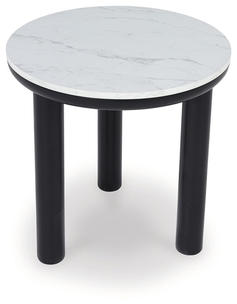 Xandrum - Black / White - Occasional Table Set (Set of 3) - JaxCo Furniture