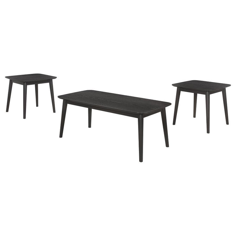 Radley - 3 Piece Rectangular Coffee Table Set - Black - JaxCo Furniture