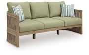 Serena Shores - Beige / Green - Sofa With Cushion - JaxCo Furniture
