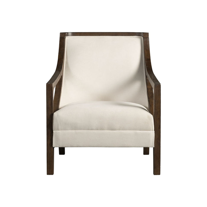 Hopkins - Accent Chair With Brown Frame - JaxCo Furniture